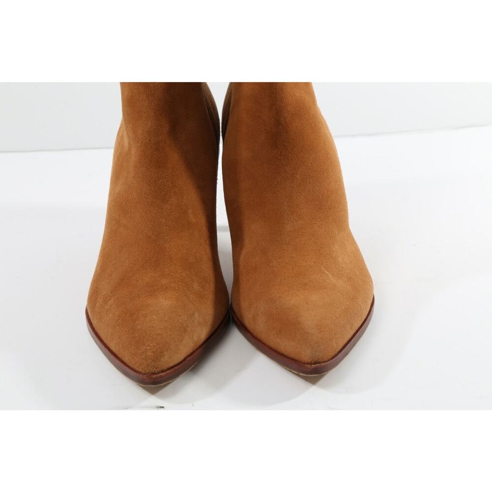 SIGERSON MORRISON Light Brown Suede Pointed Western Ankle Boots Booties Sz 37 - Picture 6 of 11
